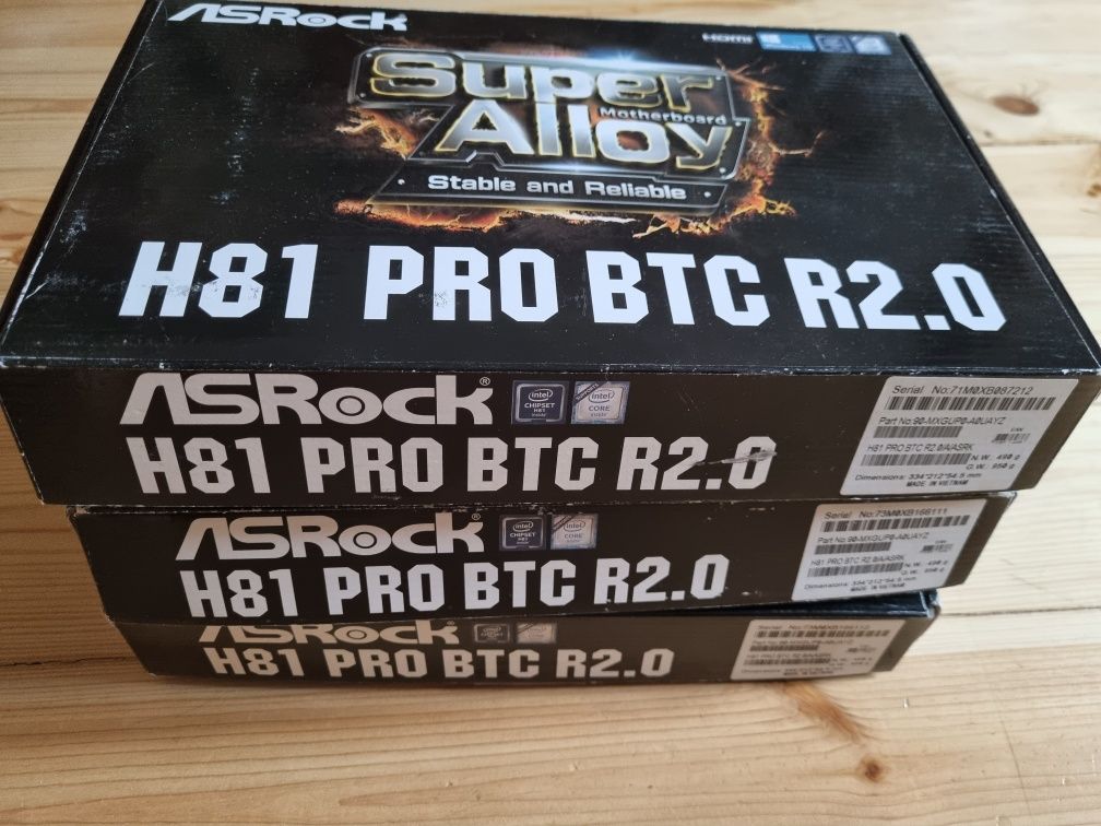 Комплект Материнська плата ASRock H81 Pro BTC R2.0+I