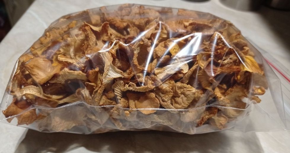 Grzyby suszone kurki, pieprznik jadalny