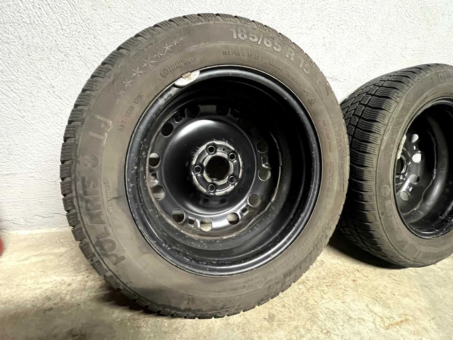 Koła felgi stalowe VW 15", opony zimowe Barum Polaris 3 185/65 R15