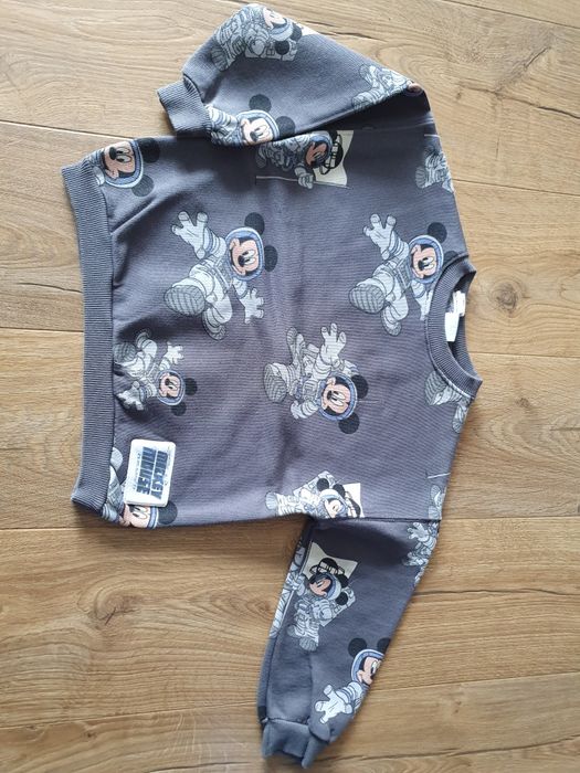 Bluza Zara 110 szara myszka miki