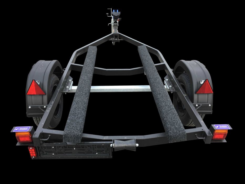 Promocja! Nowa przyczepa pod skuter wodny PP-600, czarna, alufelgi