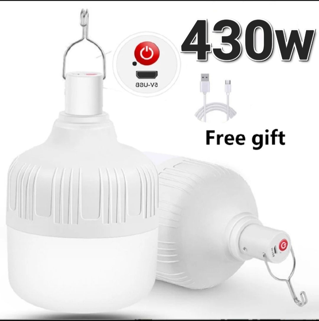 Лампа 430w акумуляторна для кемпінга