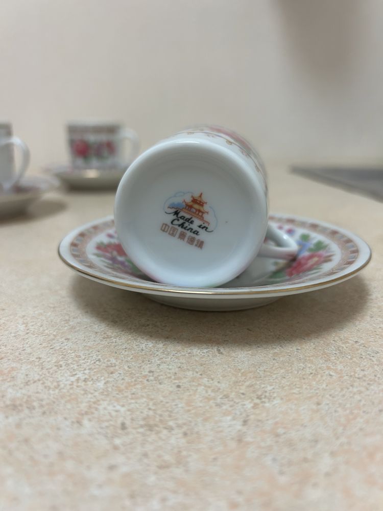 Komplet 6 filiżanek chińska porcelana