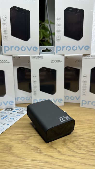 Павербанк Proove Hyper Flux 20000 mAh 22.5 w топова якість гарантія 12