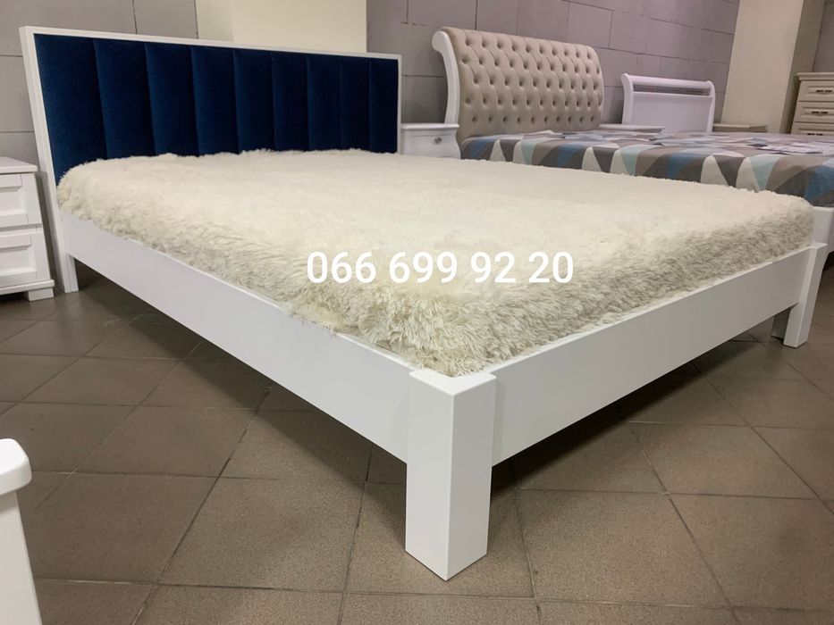 Ліжко "Лондон" з масиву вільхи (з дерева) розміром 160*200 см