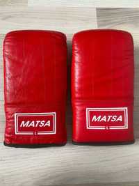 Рукавиці для бокса Matsa снарядні натураьна шкіра нові 12 oz