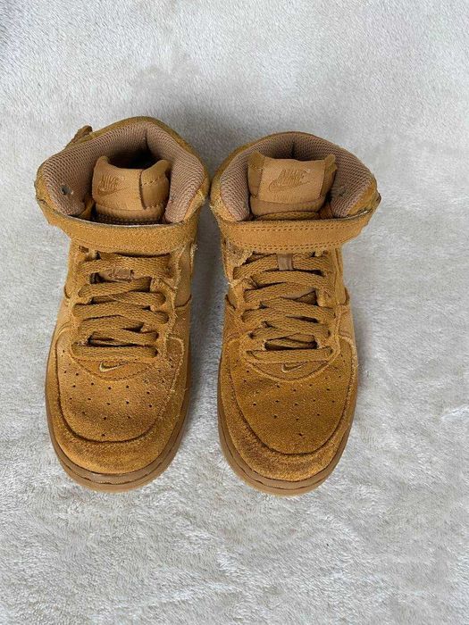 Високі замшеві Кросівки хайтопи  черевики Nike Air Force  розм 29,5