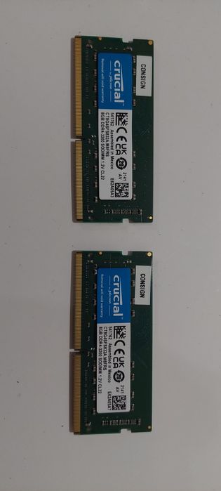 Память для ноутбука ddr 4, 3200 , 2×8