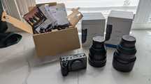 Kamera Sony FX30 z obiektywami filmowymi Irix 21 mm i Irix 45 mm