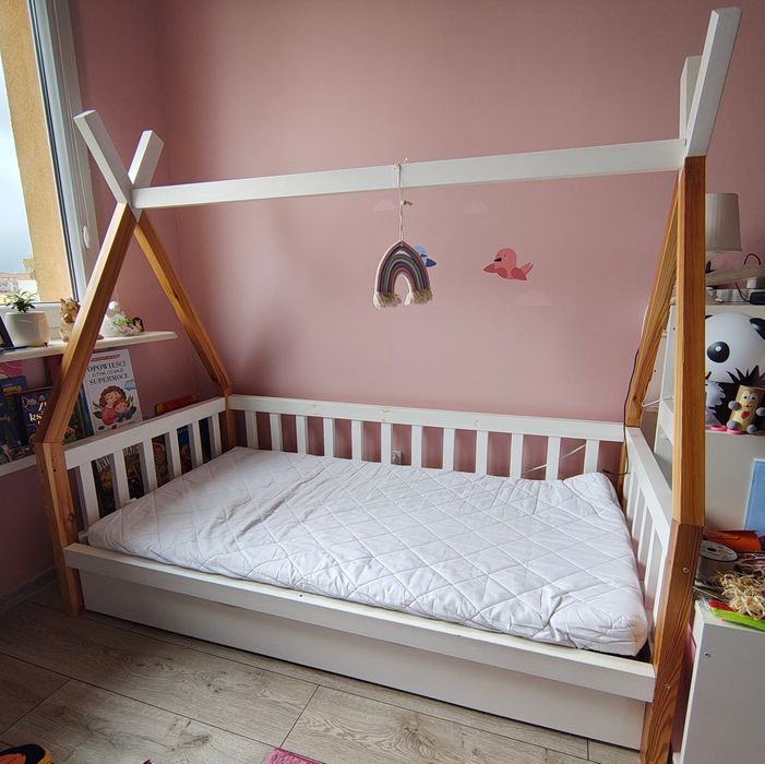 Łóżko tipi drewno 80/160