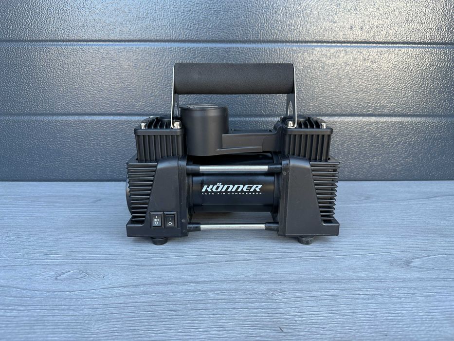 ‼️Двопоршневий компресор‼️ для автомобіля Könner 55 л/хв 10 Атмосфер
