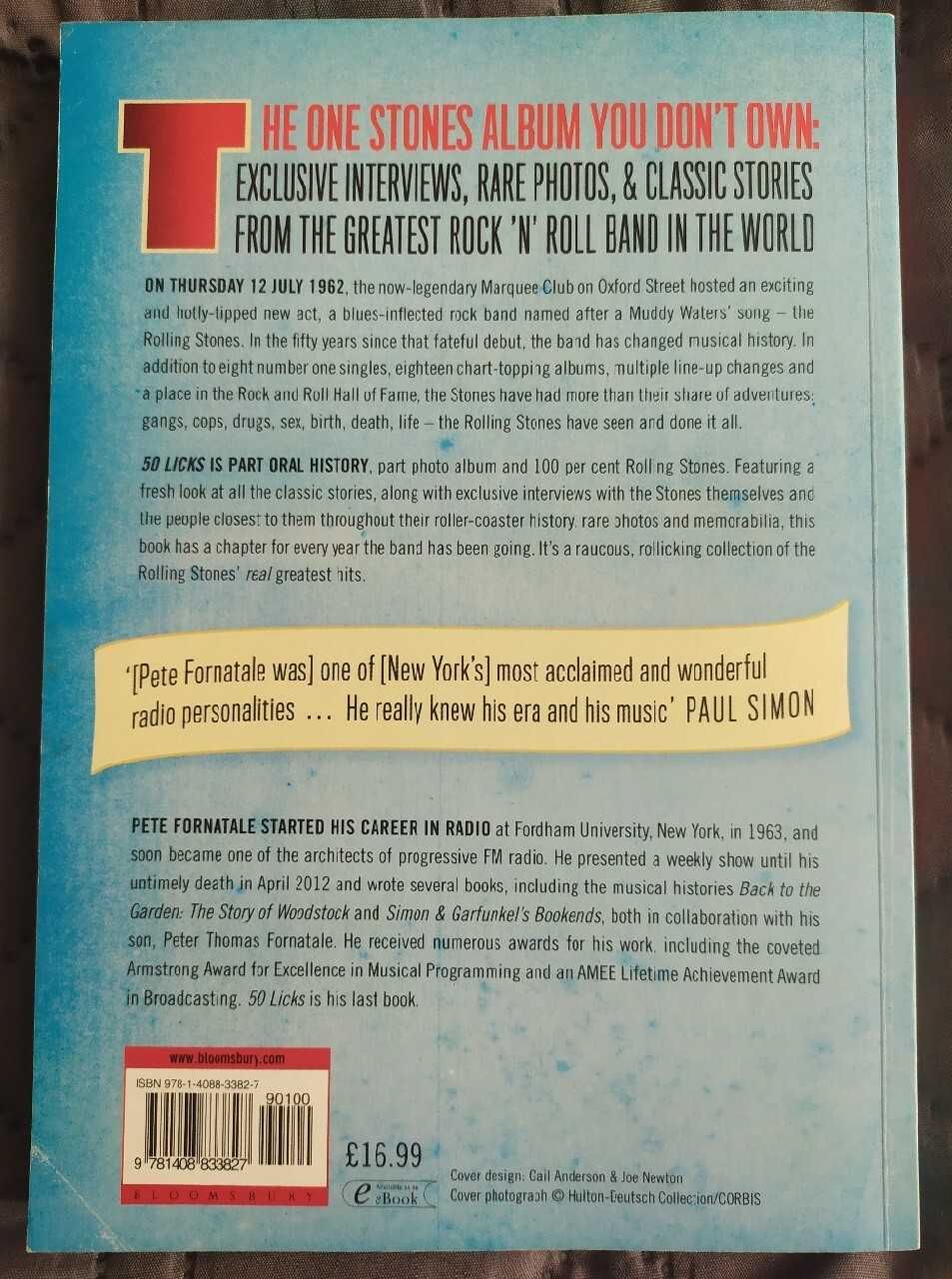 Rolling Stones 50 Licks. Pete Fornatale.