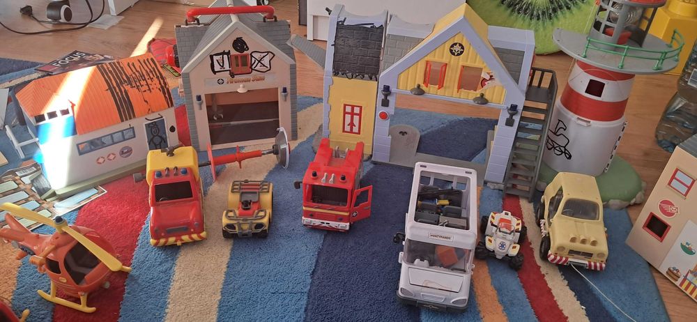 Duży zestaw Strażak sam