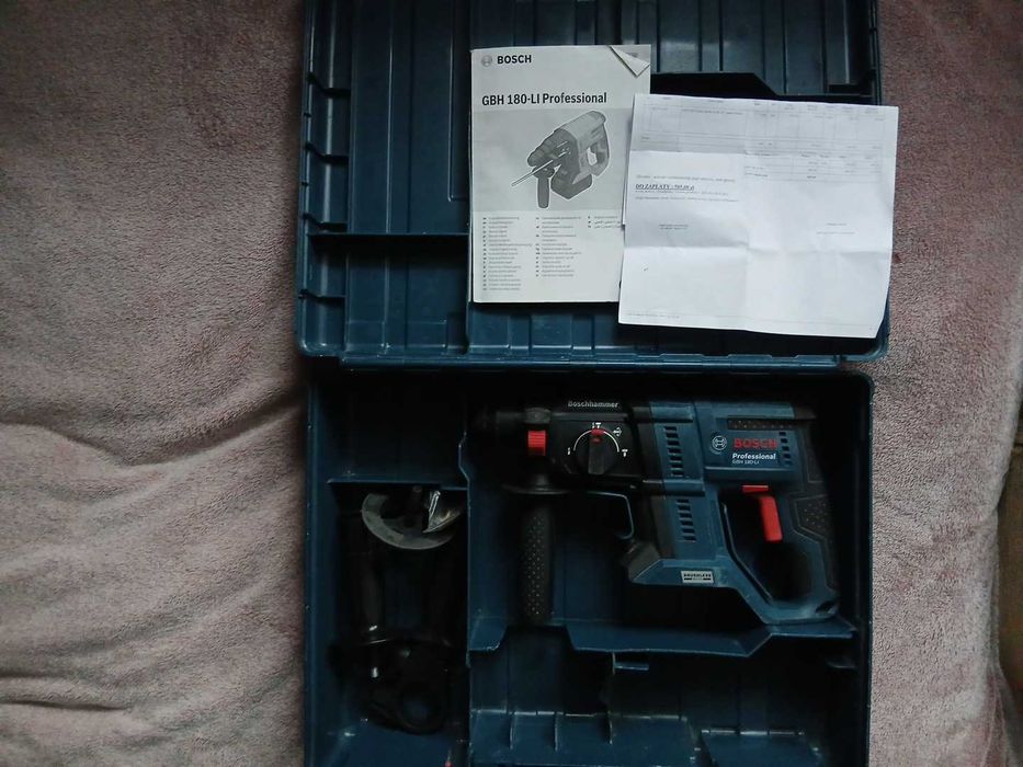 OKAZJA;)Młotowiertarka Bosch Profesional GBH-180 Li,Jak nowa+walizka.