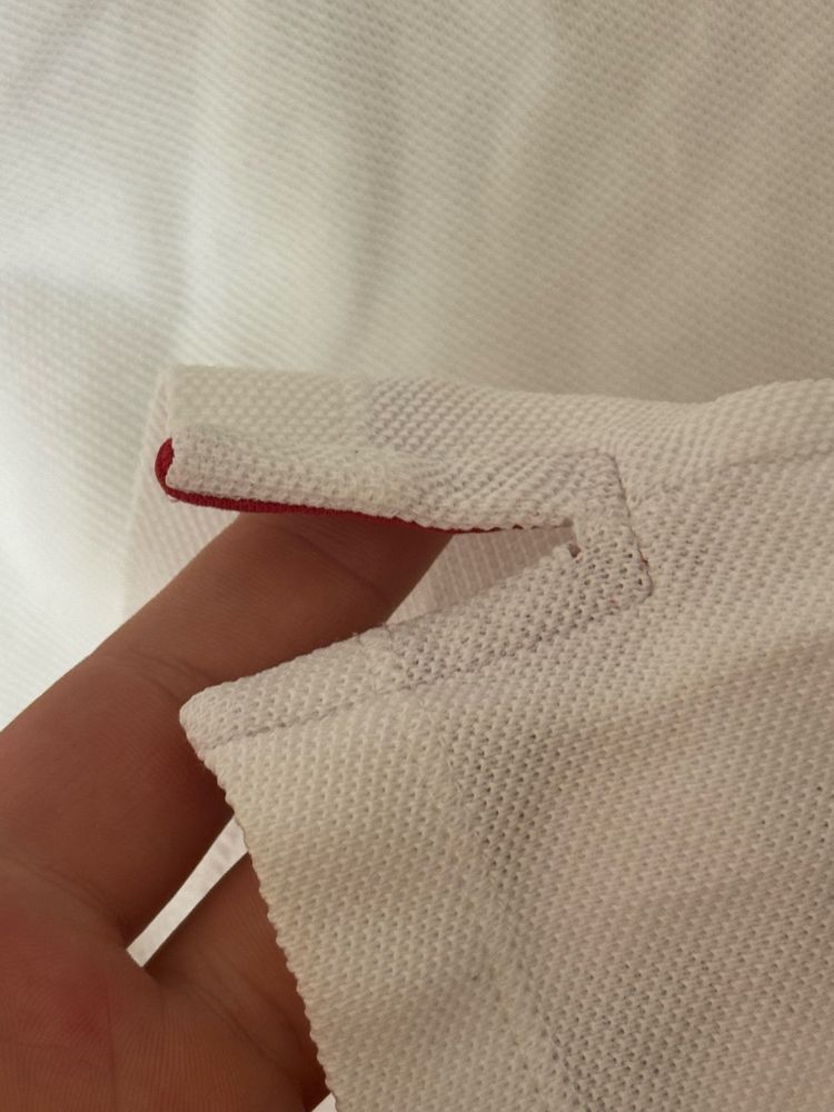 Koszulka Polo Carolina Herrera M Slim Fit damska biała designer logo