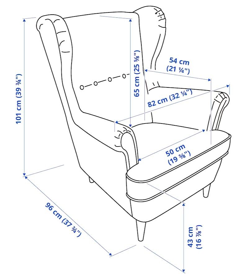 Fotel uszak z podnóżkiem i poduszką