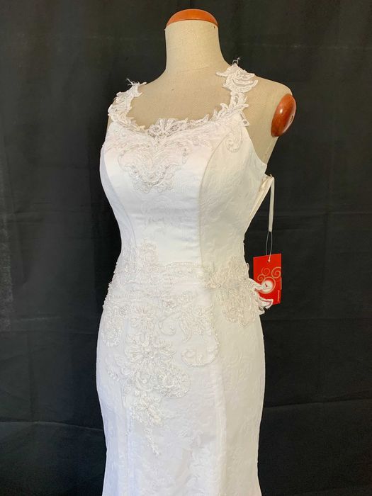 Nowa z metką suknia ślubna syrenka 38 M koronkowa biała ślub w pałacu