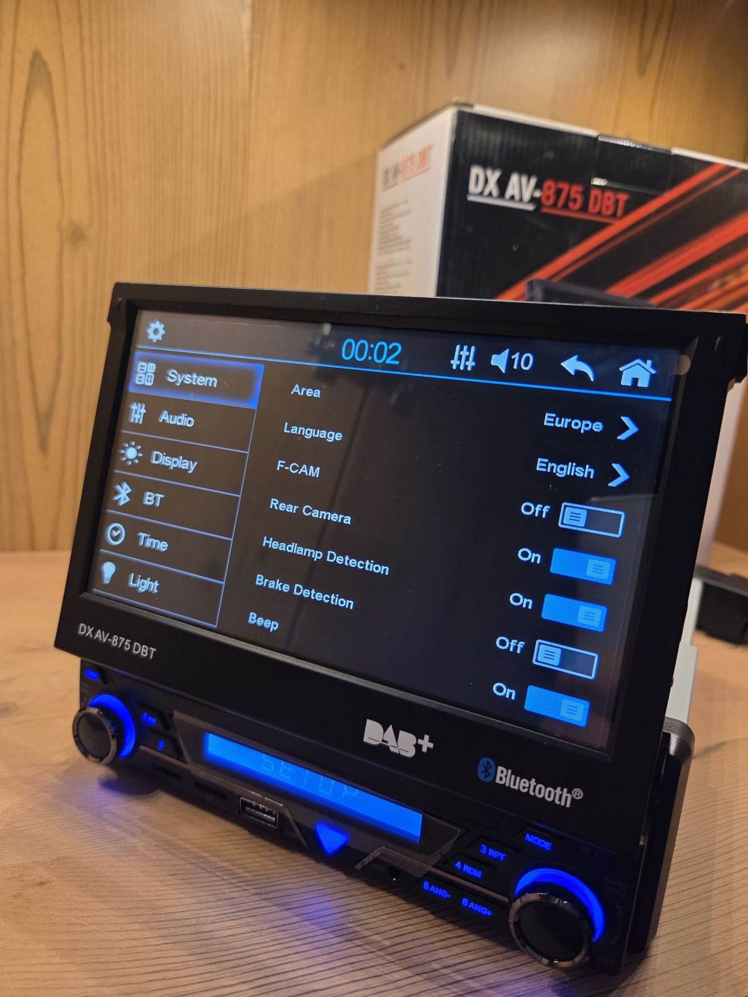 Radioodtwarzacz Monitor 7cali//Dotyk//Bluetooth//Usb//