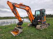 Koparka mini Midi DOOSAN DX62R-3 JCB Yanmar Komatsu Bobcat tiltrotator