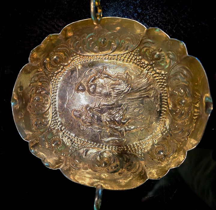 Barocke Augsburger Silber Weinprobierschale