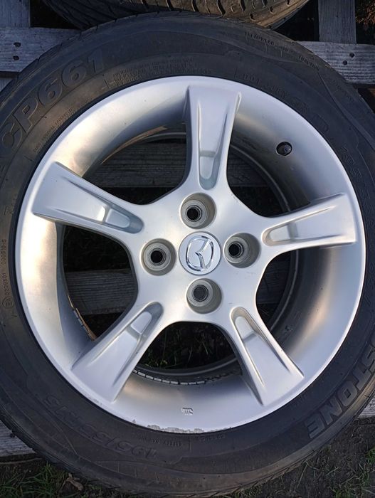 Alufelgi 15 cali 4x100 Mazda 2 Toyota Aygo Citroen C1 opony letnie