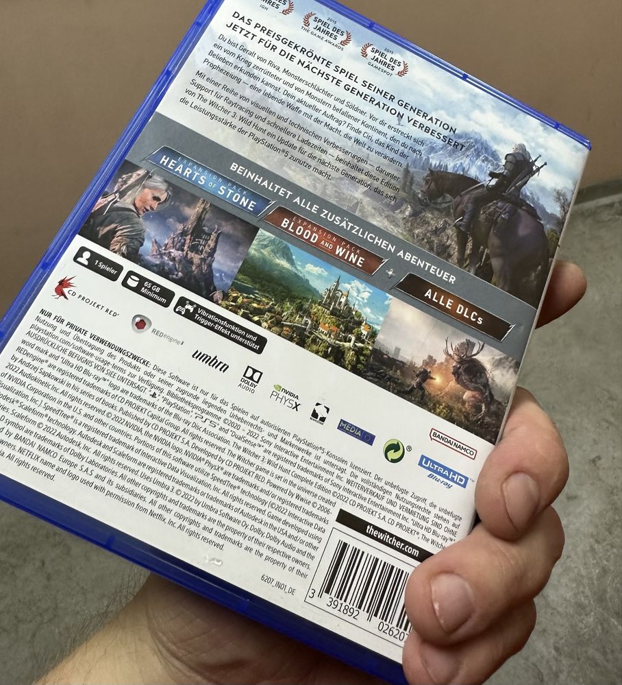 Witcher 3 PS5 + 2 DLC Полное издание