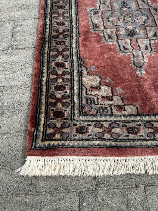 Dywan pakistański orientalny wełniany ręcznie tkany medalion Pakistan