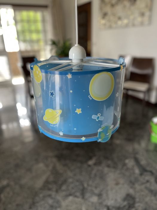 Vendo candeeiro tons de azul