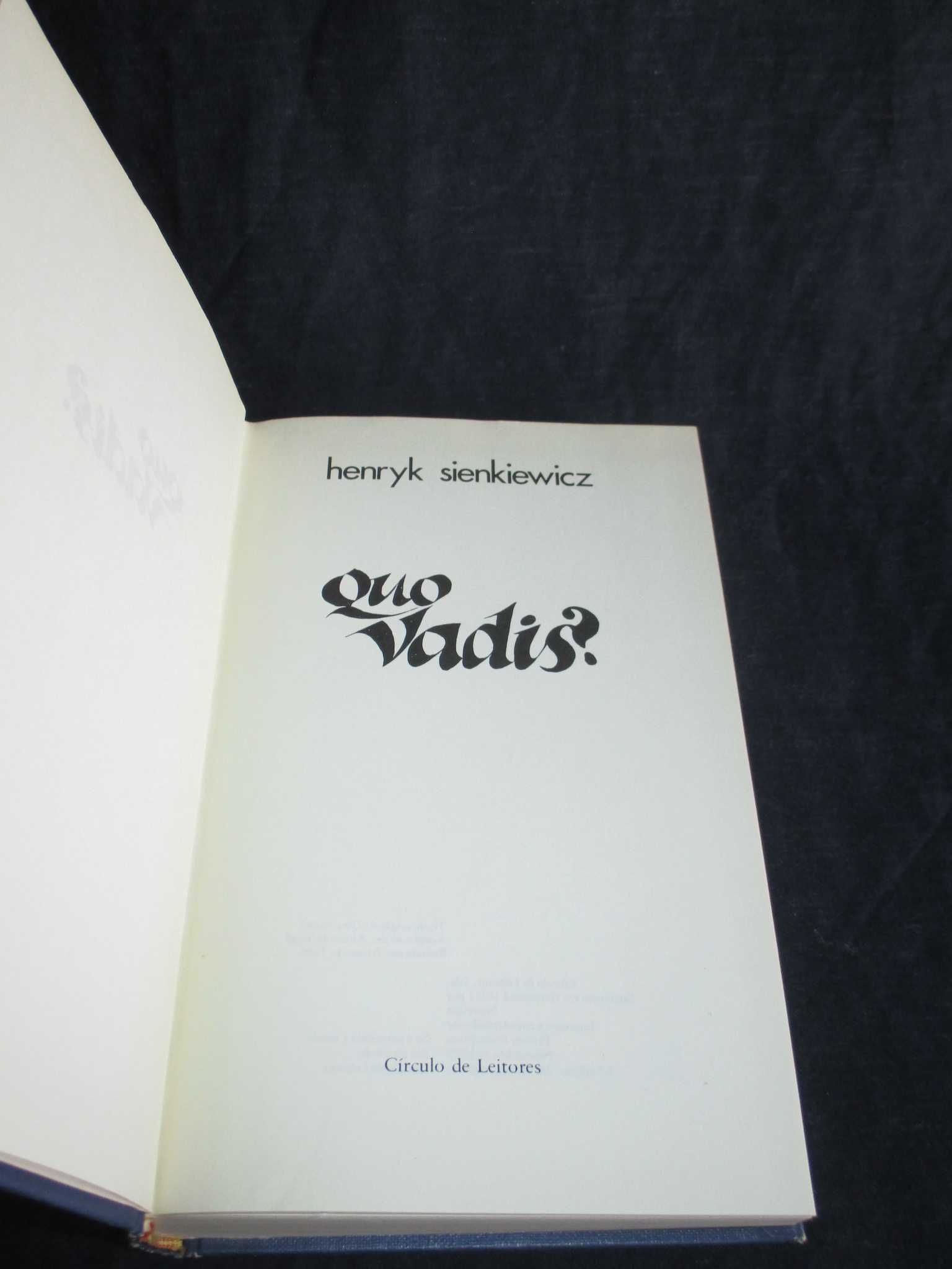 Livro Quo Vadis Henryk Sienkiewicz
