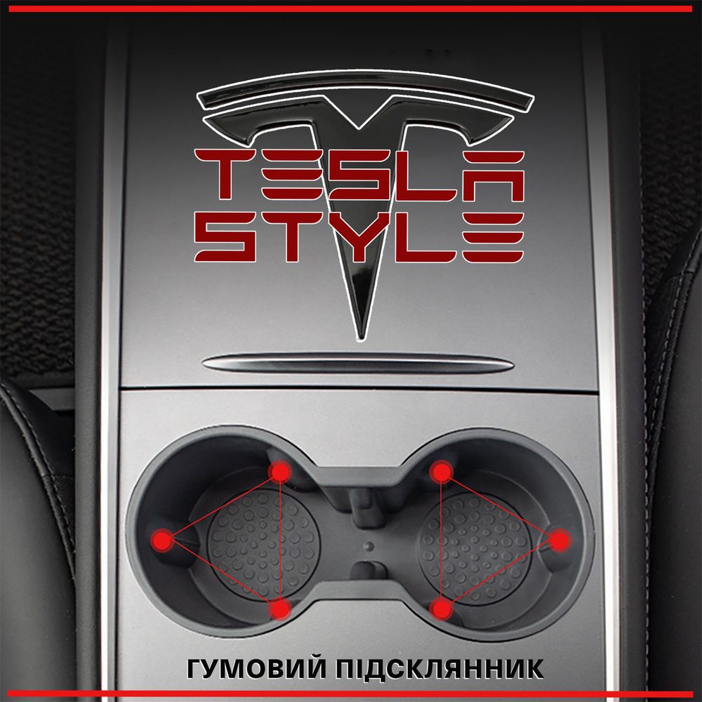 Підсклянник гумовий. TESLA model Y/3