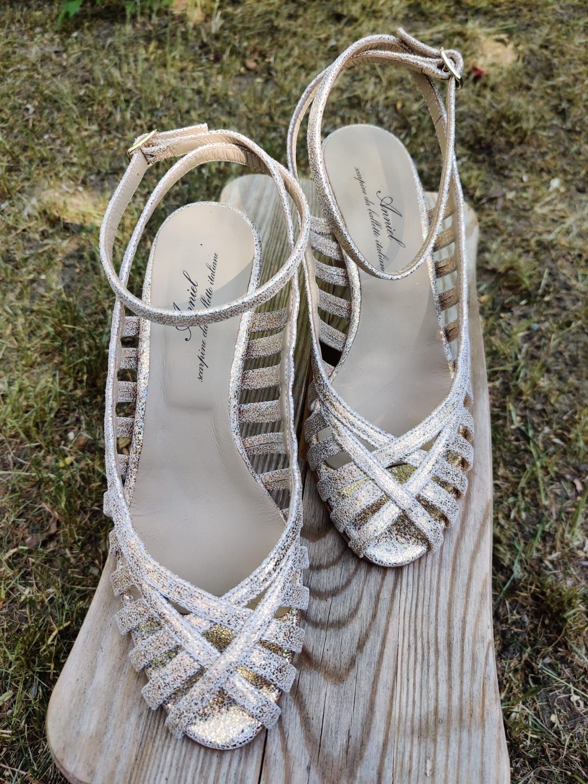 Anniel 38 nowe buty sandały obcasy gladiator