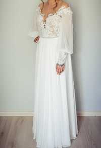 Suknia Ślubna Francine 2022 styl Boho