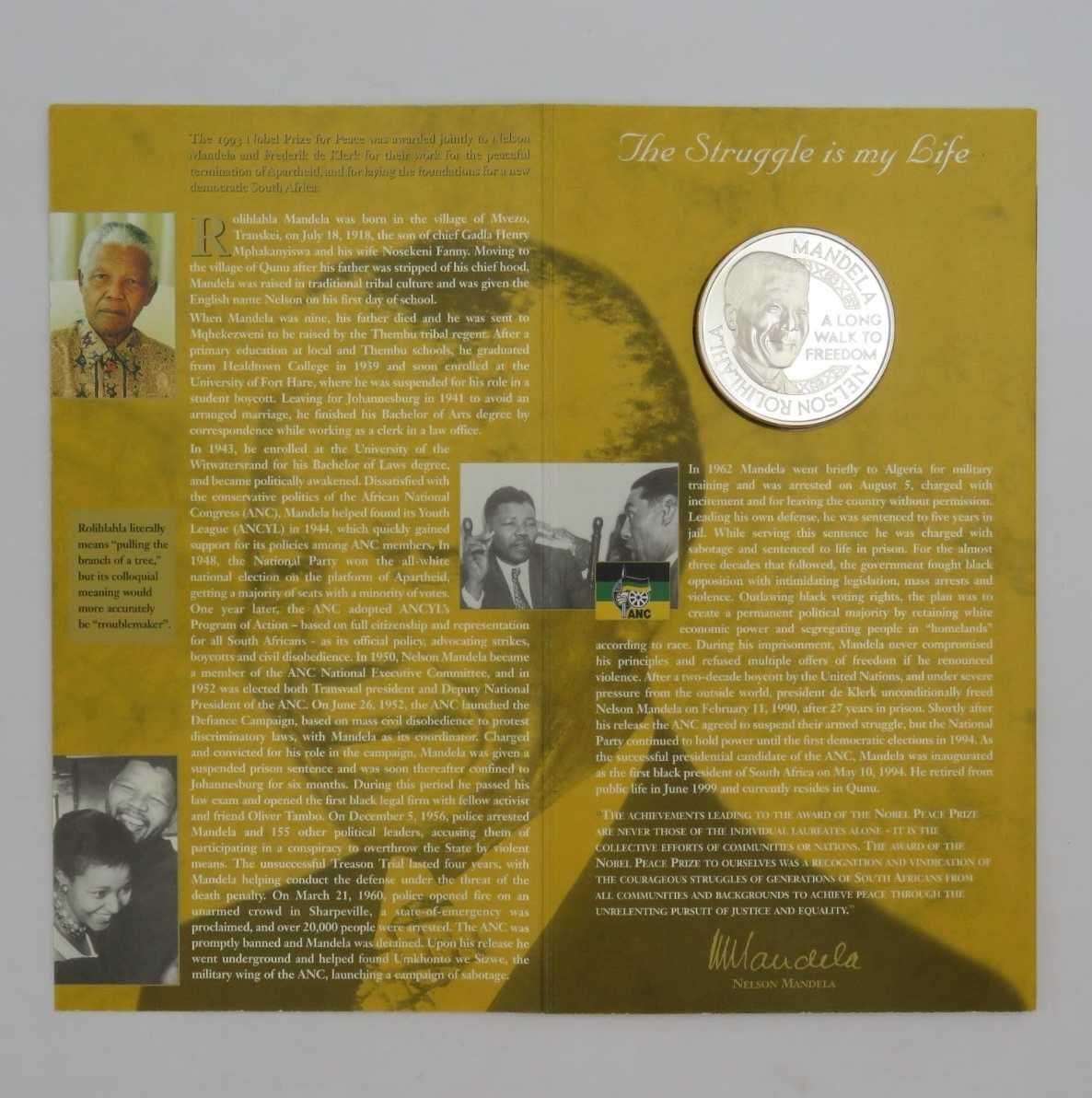 Medalha Comemorativa Nelson Mandela 2001