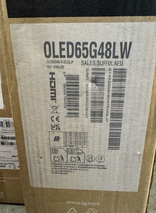 Telewizor OLED LG OLED65G45LW 65 cali 4K UHD 144hz GWARANCJA
