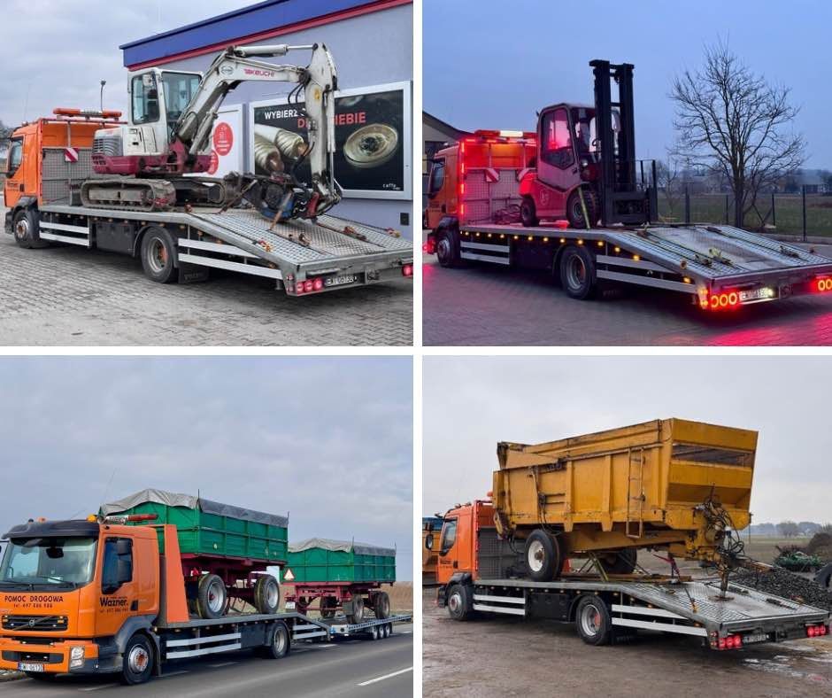 Laweta POMOC DROGOWA 24 Transport Traktorów, Przyczep,Samochodów