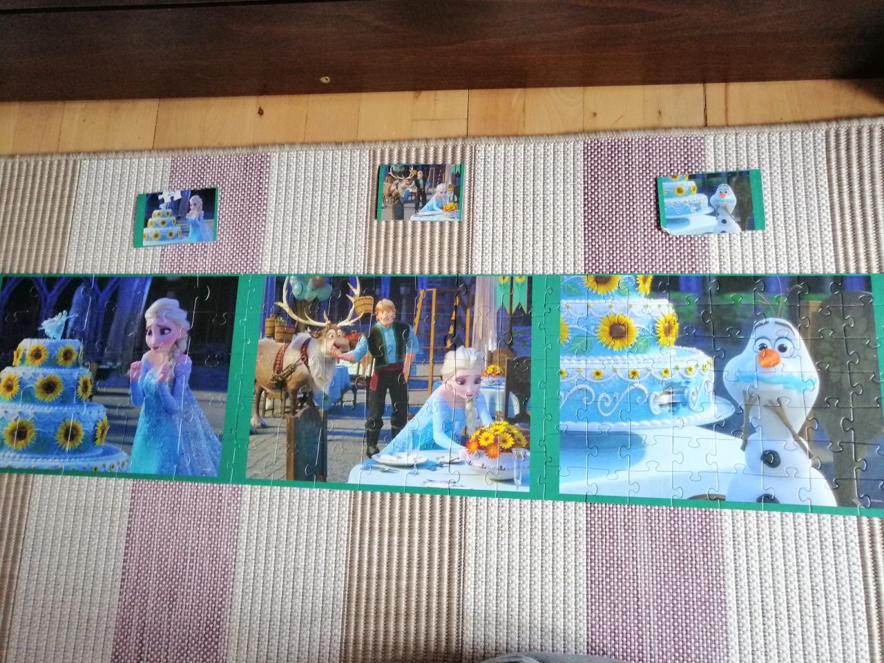Puzzle z bajki Anna i Elsa kraina lodu Frozen 3w1.