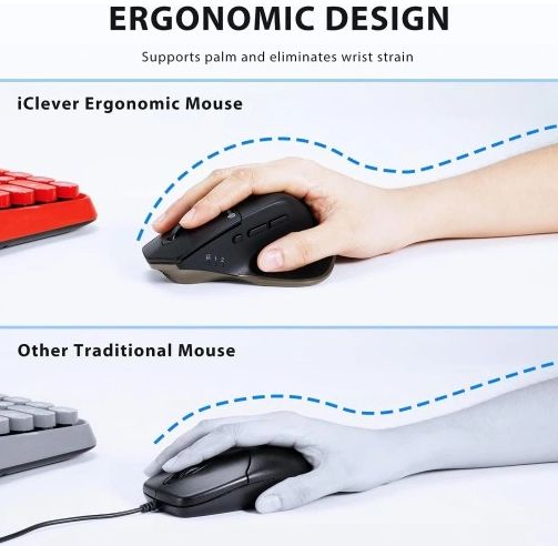 iclever ergonomiczna mysz bezprzewodowa md172 x