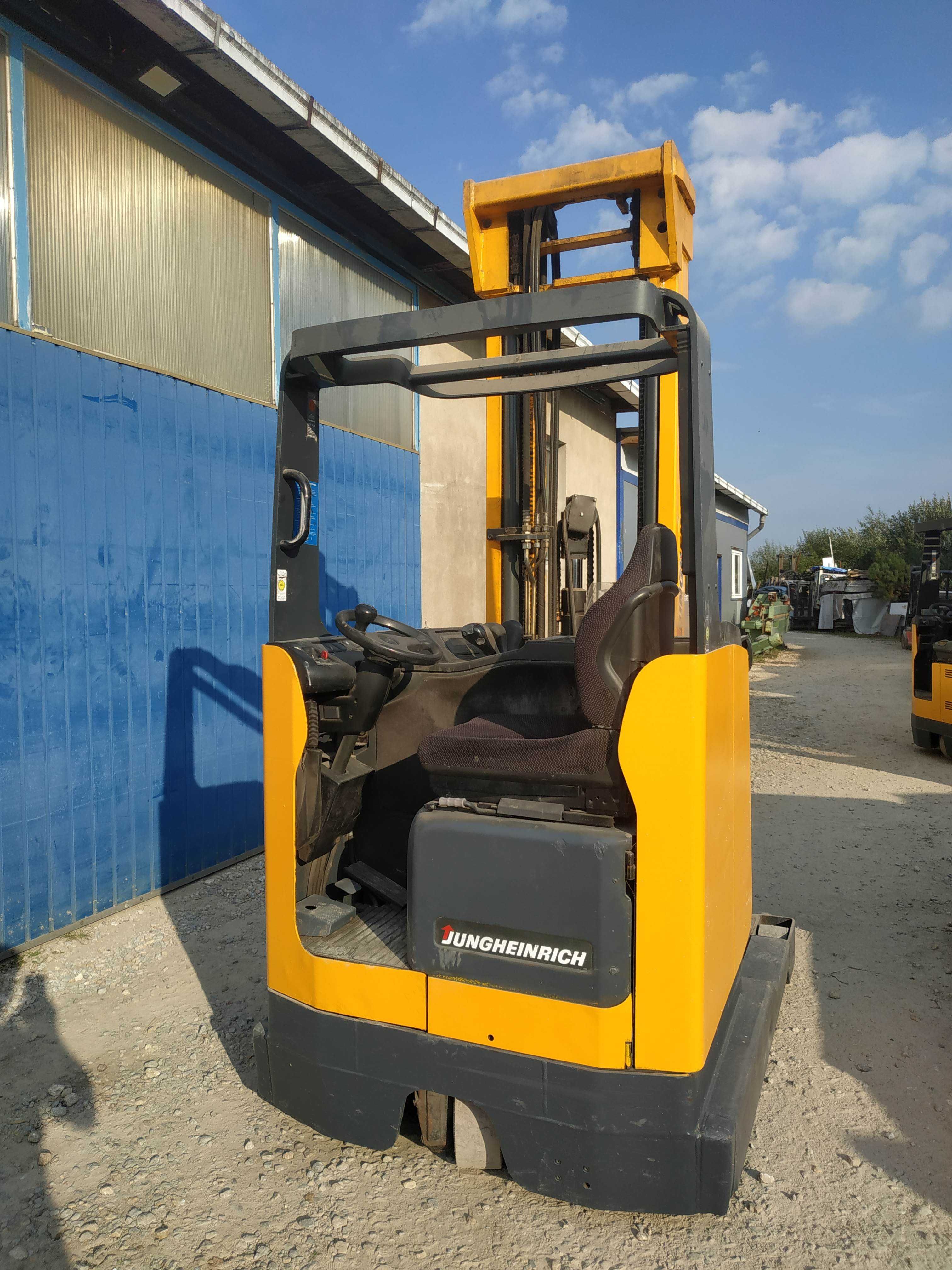 Wózek widłowy reach truck JUNGHEINRICH ETV 114 214 podnoszenie 640cm