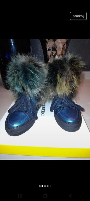 sneakersy Iceberg z futrem z jenota