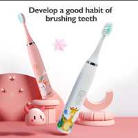 Szczoteczka elektryczna do zębów dla dzieci różowa