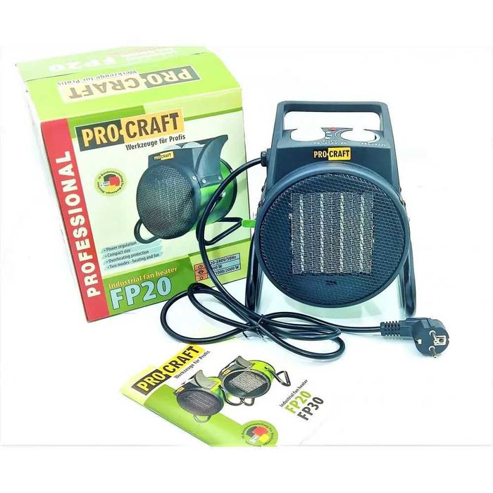 Обігрівач теплова пушка дуйчик тепловентилятор 2 кВт Procraft FP20