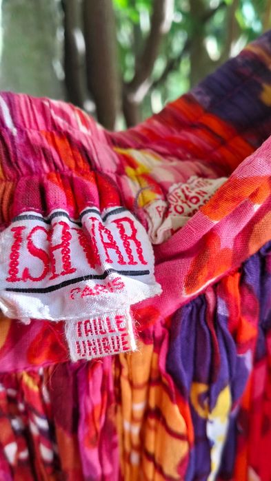 Saia multicolorida em algodão. Tamanho único. Como nova.