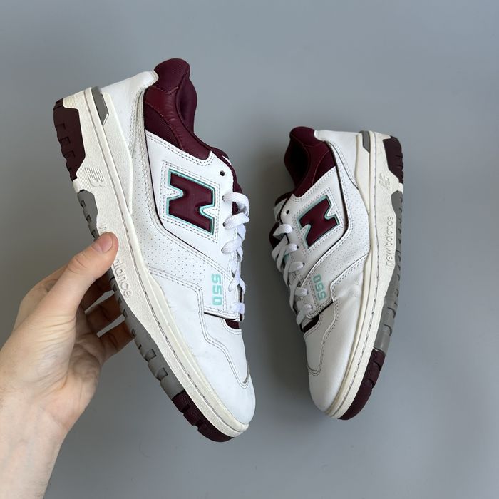 Чоловічі кросівки New Balance 550 оригінал 45р шкіра білі нб 9060 1906