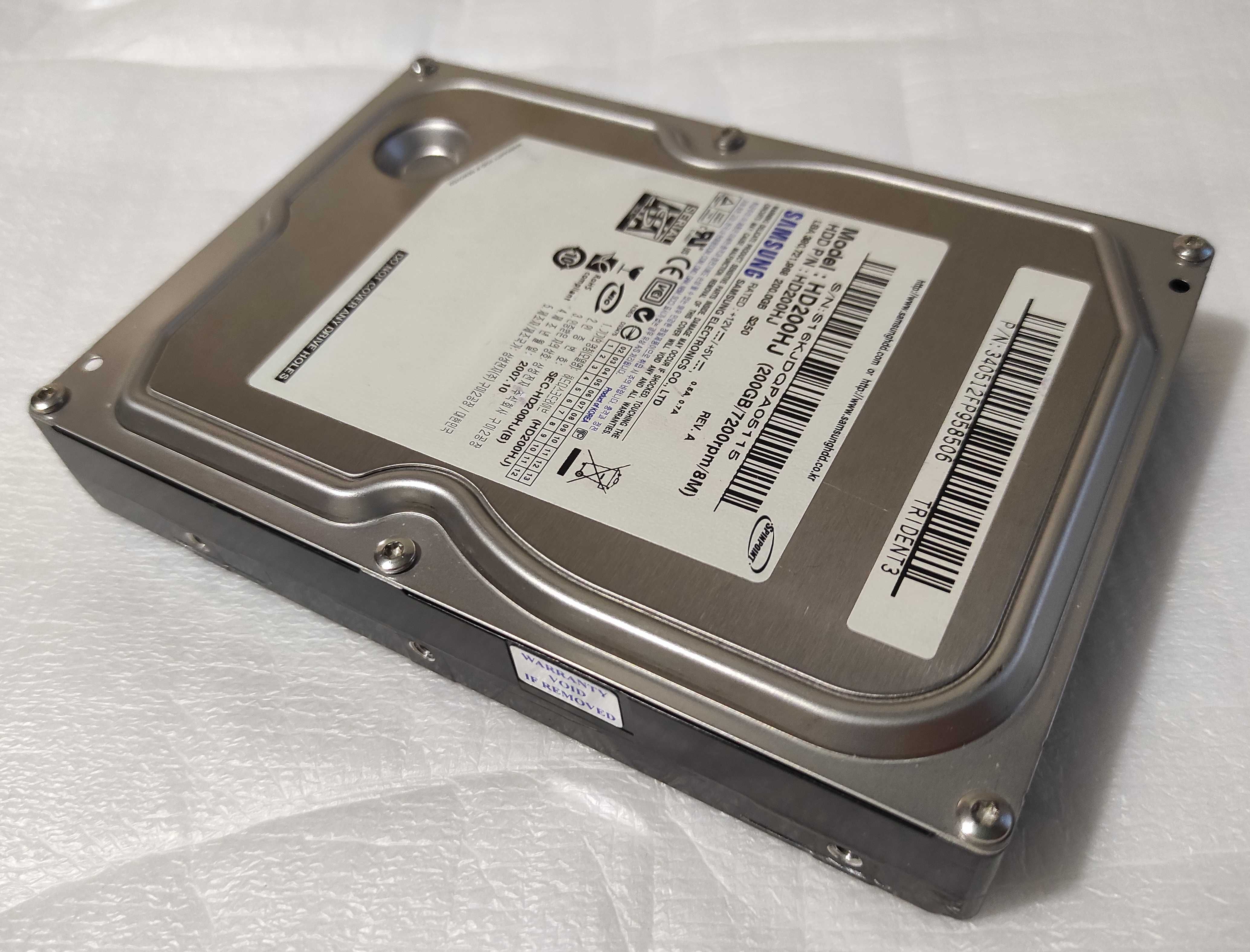 HDD 3,5" SATA Samsung 200GB (HD200HJ) в отличном состоянии СМАРТ/скан