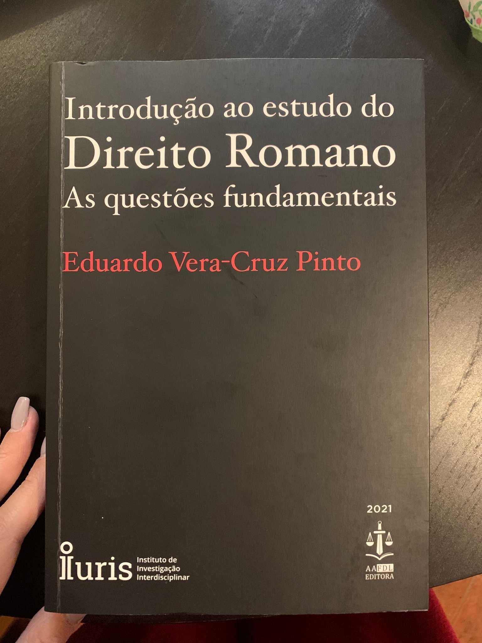 "Introdução ao estudo do Direito Romano"- Eduardo Vera-Cruz - FDUL