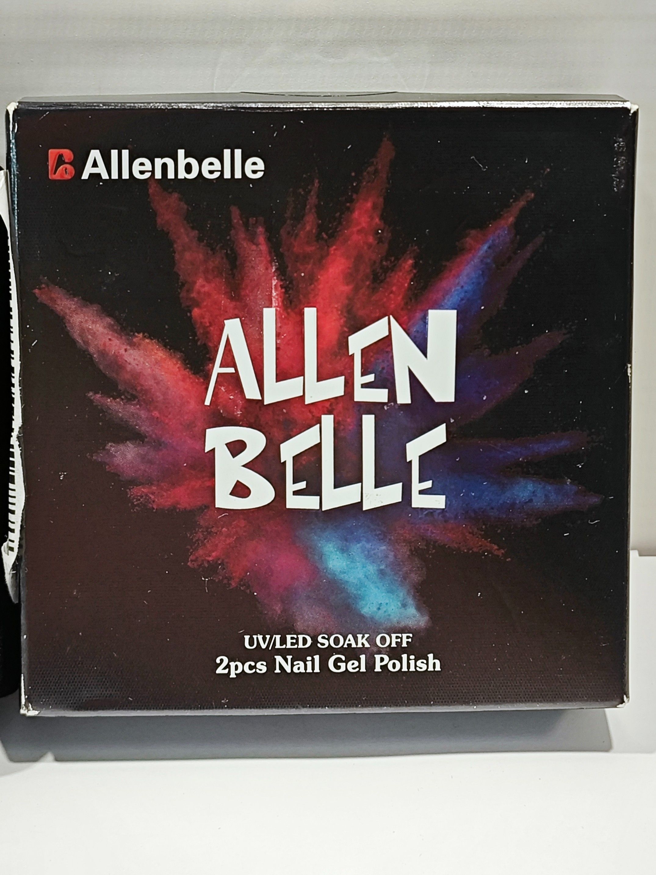 Allenbelle Półtrwały Lakier Uv Led Żel Do Paznokci Biały I Czarny
