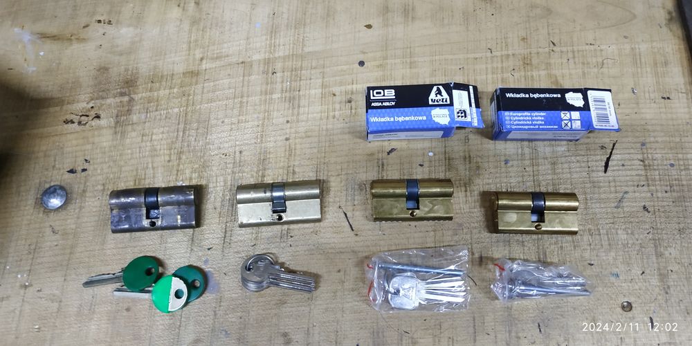 Wkładka 30/30 zamek drzwi garaż