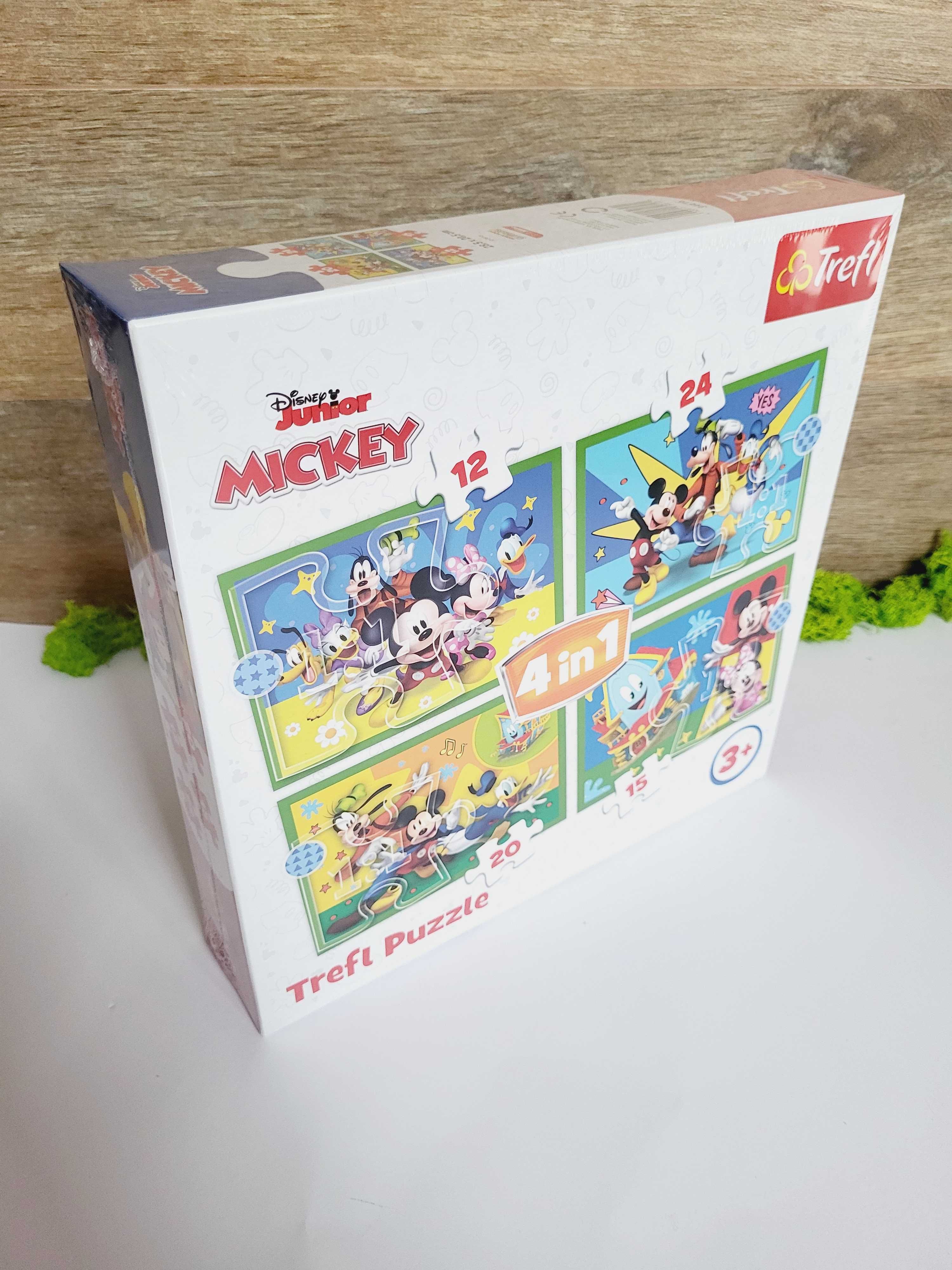 Puzzle Trefl 4w1 Myszka Miki Disney Junior 3+ Frajdomek prezent