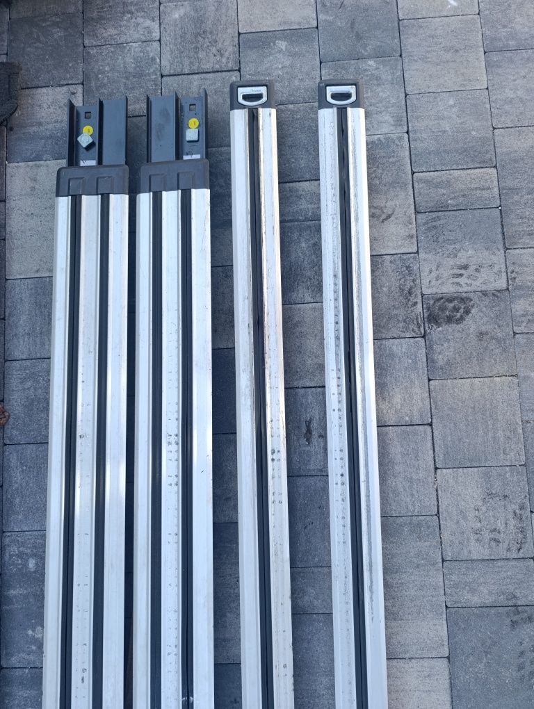 Szyny listwy prowadnice foteli 2x drzwi stolik na środku VW T5 T6