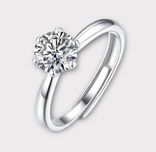 Anel de noivado com diamante